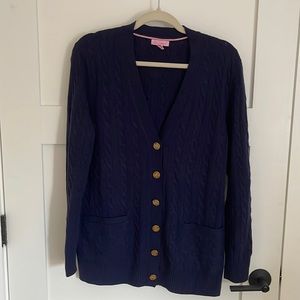 Lilly Pulitzer navy cardigan